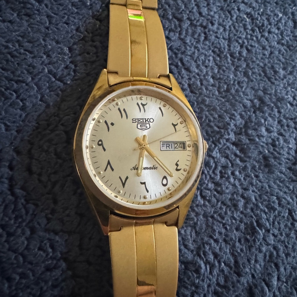 Seiko Gold-Tone Automatic Watch
